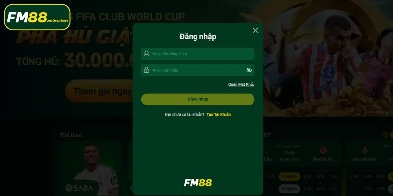 Đăng Nhập FM88: Hướng Dẫn Chi Tiết A-Z Dành Cho Newbie 2 Hướng dẫn login FM88 nhanh chóng