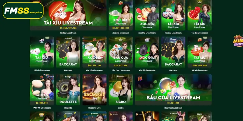 Kinh Nghiệm Chọn Sảnh Casino FM88 Chuẩn Cho Newbie 3 Kinh nghiệm chọn sảnh Casino FM88 tiếp theo là chọn sảnh có nhiều game hấp dẫn